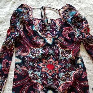 ✨️CL Altar'd State Navy Wide Sleeve Shift Dress S